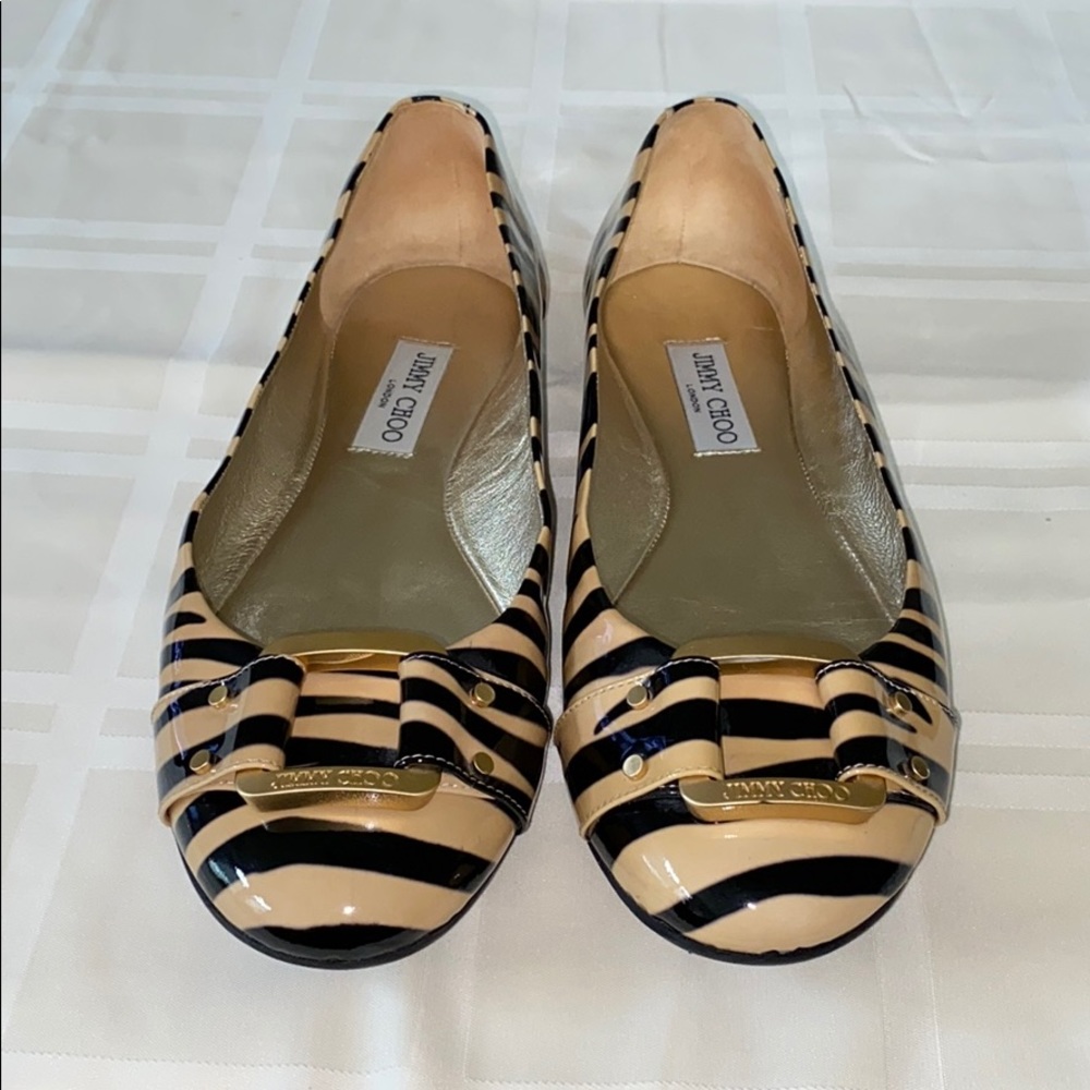 Jimmy Choo Tiger Print Ballet Flat